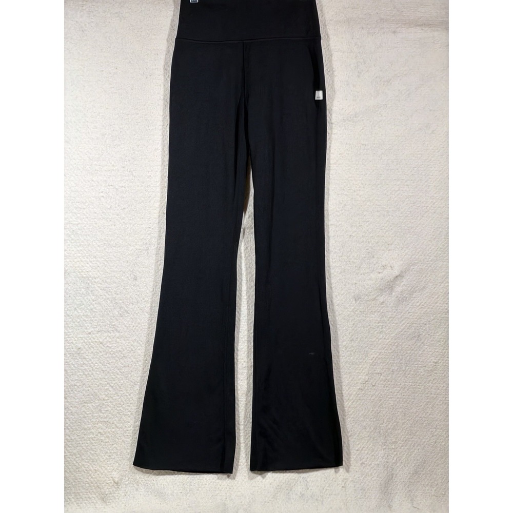 Vuori Halo Slim Flare Pants Womens XS Black Heather DreamKnit Athleisure Y2K